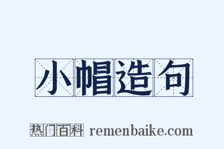 小帽造句是什么意思的图片